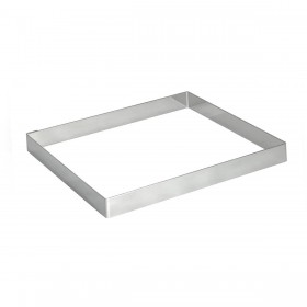 Cadre à pâtisserie rectangulaire en inox 40 x 60 x 3cm