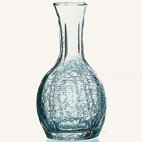 Carafe en cristallin - Carafe Craquelée col moulé 100cl - A l'unité