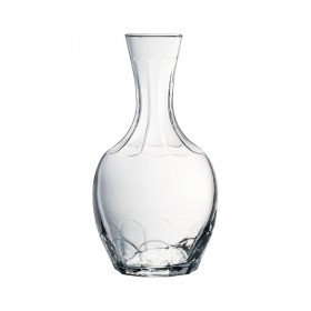 Carafe en cristallin unie col moulé 25cl - A l'unité