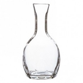Carafe en cristallin unie col moulé 75cl - A l'unité