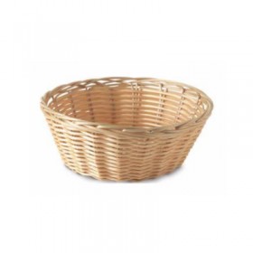 Corbeille à pain ronde 21 cm - polypropylène - aspect osier