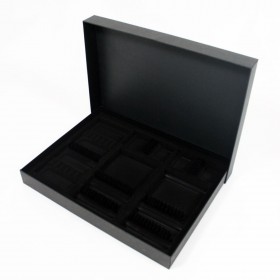 Coffret carton noir pour ménagère 48 pièces