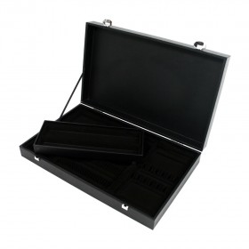 Coffret en bois noir pour ménagère 48 à 51 pièces