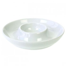 Coquetier en porcelaine blanche - lot de 4 