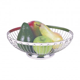 Corbeille à fruits ovale 23,5 cm - Inox 18/8