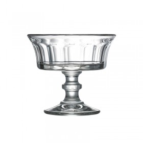 Coupe à glace 22cl empilable en verre pressé - Lot de 6