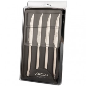 Couteau à steak type 1 - lame inox 11cm - Coffret cadeau de 4