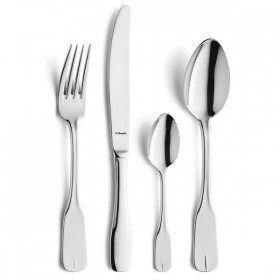 Couteau de table monobloc 18/0 de 3mm finition miroir - Lot de 6