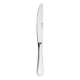 Couteau de table, manche plat, lame scie en inox 18/10 de 3mm finition miroir - Lot de 6