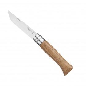 Couteau de poche n°8 manche en chêne avec lame inox 8.5 cm
