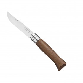 Couteau de poche n°8 manche bois de noyer avec lame inox 