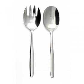Couverts à salade 18/10 de 3mm finition miroir - 2 pièces