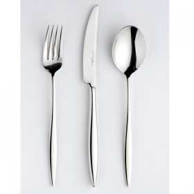 Cuillère à dessert en inox 18/10 de 4mm - Lot de 6