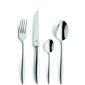 Cuillère à moka forgé inox 18/10 de 4 mm finition miroir - Lot de 6