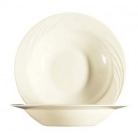 Assiette creuse blanche 22cm - Lot de 6