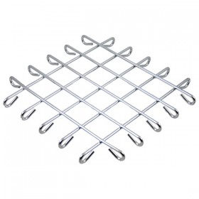 Dessous de plat carré inox 22cm x 22cm x 2cm