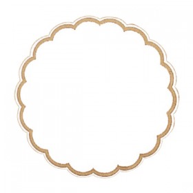 Dessous de verre neutre en papier tissu 9 plis  Ø 9cm - Lot de 250