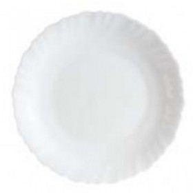 Assiette plate ronde blanche 18.5 cm - Lot de 6