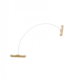 Fil à fromage de 60cm en inox - poignée en plastique
