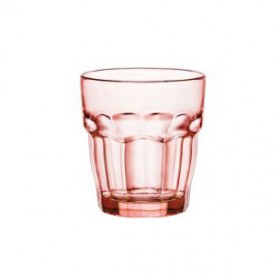 Gobelet forme basse teinté pêche/orange 27cl - Lot de 6