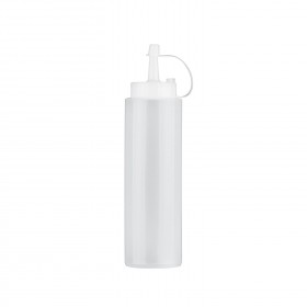 Flacon doseur bec verseur souple blanc 24cl en polyéthylène