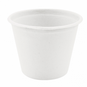 Gobelet écologique 425 ml cellulose blanc - Lot de 50