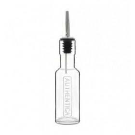 Huilier avec bec verseur en inox en verre transparent - 50cl
