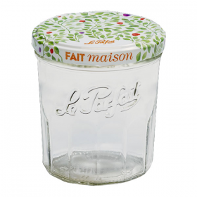 Lot de 6 pots à confiture en verre 324ml avec couvercle à vis 82mm