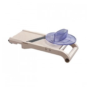 Mandoline japonaise lame inox 95 mm premium grand modèle plastique ABS 36.5 x 14.5 x 4 cm