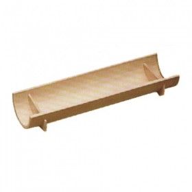Mini plat rectangulaire en bambou 6 x 20 x 3cm - Lot de 10