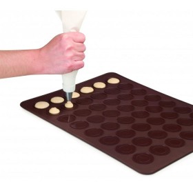 Moule à macarons double 39 x 29cm en silicone