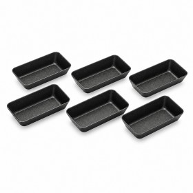 Moule à mini tartelette rectangulaire 5cm - Lot de 6