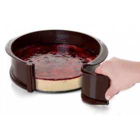 Moule détachable 25 x 7.5cm en silicone avec base en verre