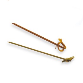 Pique bambou ruban de 9cm - Lot de 100