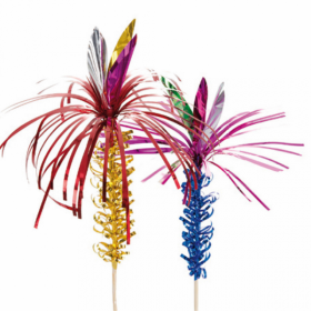 Piques décorations glaces et cocktails bois 15 cm - Lot de 50