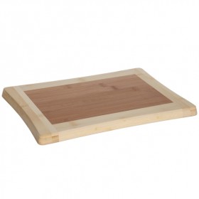 Planche à découper en bois de bambou 33cm x 23cm x 1,8cm