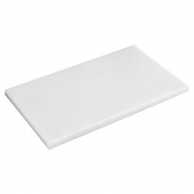 Planche à découper blanche 40cmx30cmx2cm en polyéthylène