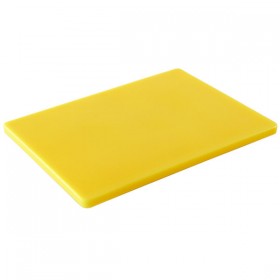 Planche à découper GN 1/1 jaune 53x32x1,5cm volaille en polyéthylène