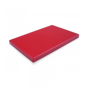Planche à découper GN 1/1 rouge 53x32,5x2cm viande en polyéthylène