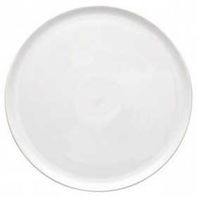 Plat à tarte rond 32cm blanc - A l'unité