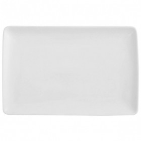 Plat rectangulaire 40x16cm blanc - A l'unité