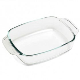 Plat à four rectangulaire en verre 27 x 17cm