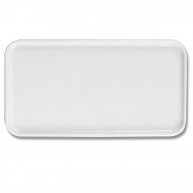 Plateau rectangulaire GN 1/3 32X17.5cm blanc en porcelaine