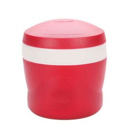 Porte aliment isotherme avec cuillère pliable 24cl rouge