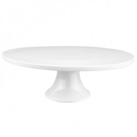Présentoir à gâteaux porcelaine blanc 1 niveau 28 cm