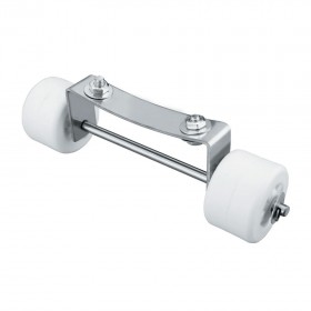 Roulettes blanches / inox pour chauffage parasol gaz Lacor