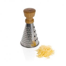 Râpe à fromage mini chêne manche en bois 15cm