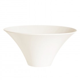 Saladier conique blanc 22.5cm en Zenix