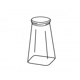 Salière Poivrière carrée petit format de remplacement R62469 pour article Ref 62465 