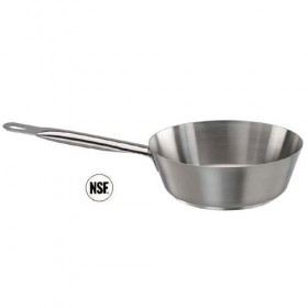 Sauteuse évasée en inox 18/10 - Ø 20 cm